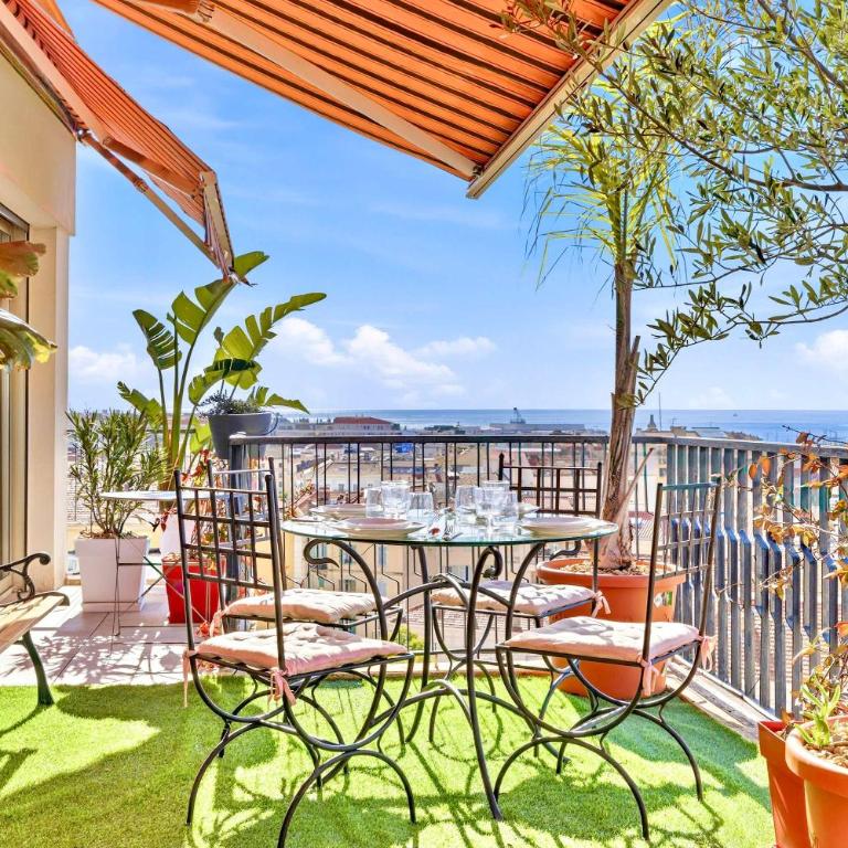 Septieme Ciel - Exceptionnel Appartement vue Mer - Appartement 1 Chambre avec Vue sur la Mer et Terrasse - 21