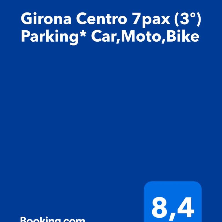 Girona Centro 7pax (3º) Parking* Car,Moto,Bike - Apartamento - 9