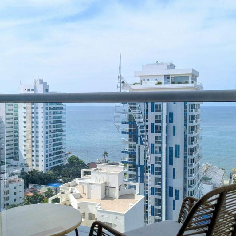 Vista al mar en Salguero Sunset Piscina 6 personas 1606 - Two-Room Apartment - 10