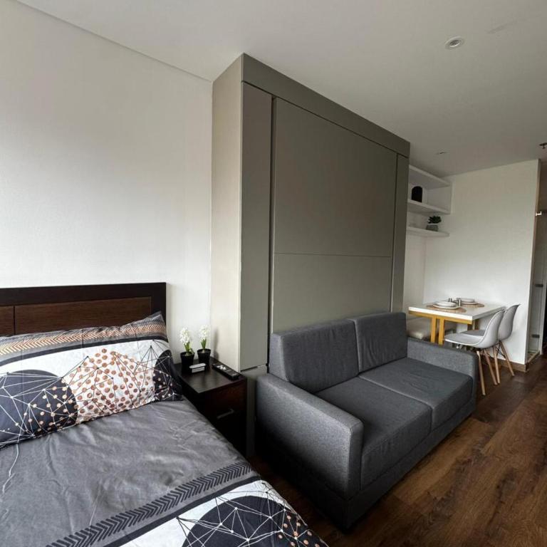 Loft Moderno calle 97, Coworking Jacuzzi y Turco - One-Bedroom Apartment - 1