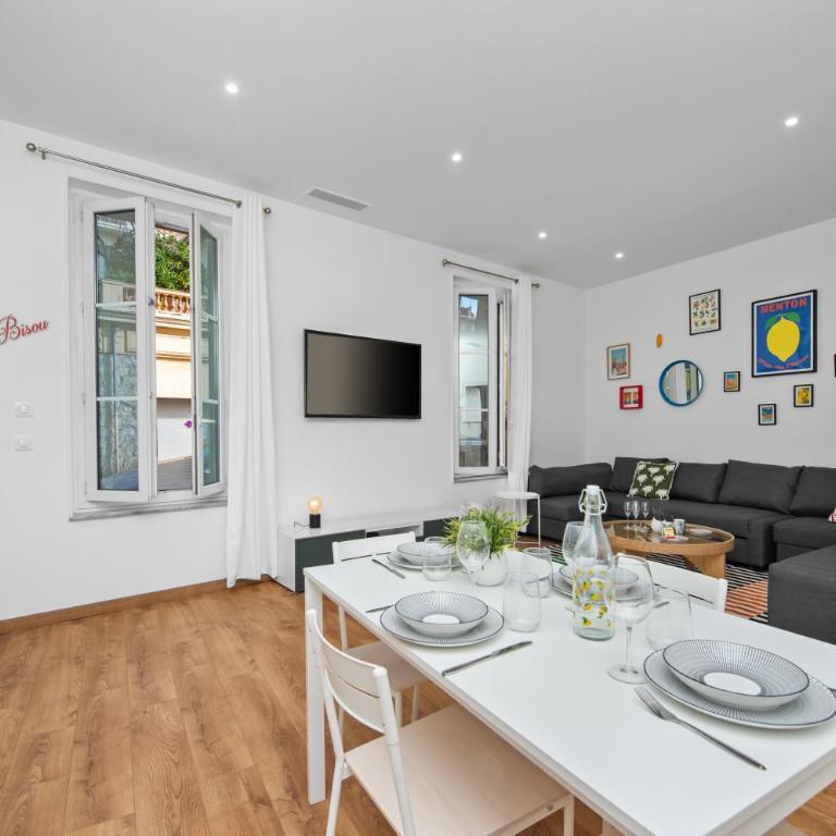 GUYAU II - Somptueux 2pièces-Carré d'Or Menton-Plage 1 minute - One-Bedroom Apartment - 8