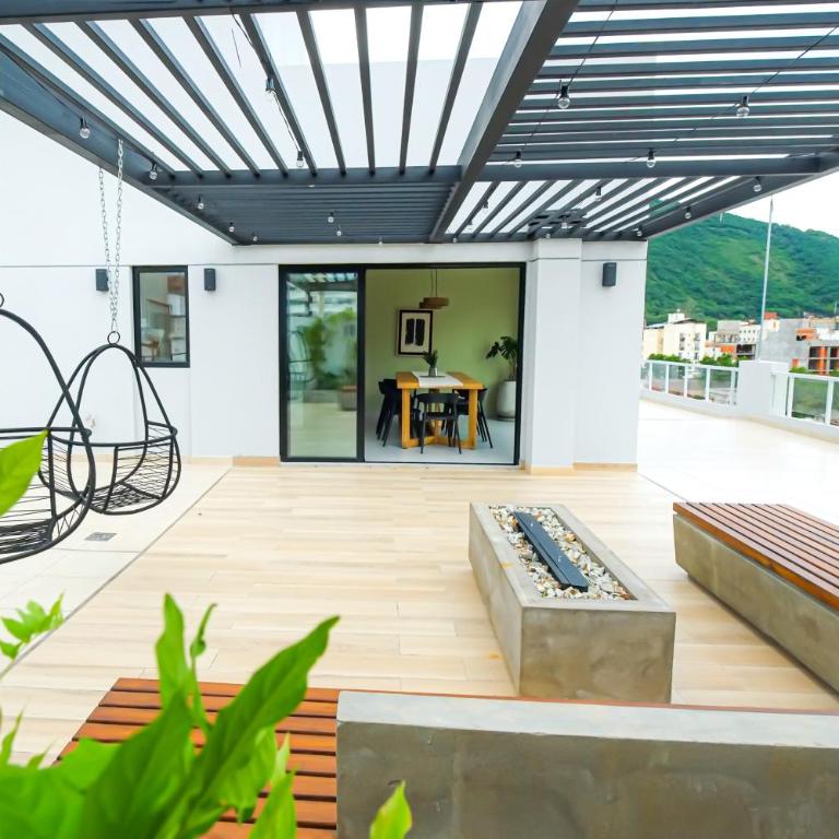 Loft Moderno con Balcón-Pileta-Vista Cerros - Apartamento de 1 dormitorio - 34