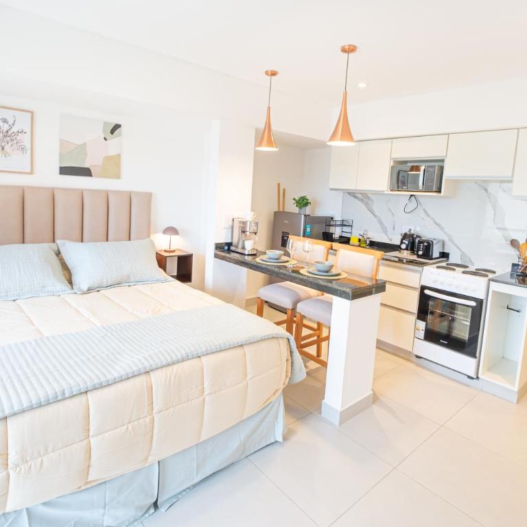 Loft Moderno con Balcón-Pileta-Vista Cerros - One-Bedroom Apartment - 14