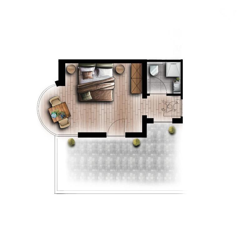 Terravita - Chambre Double avec Balcon - 1