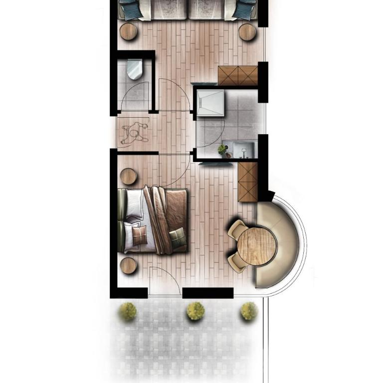 Terravita - Chambre Quadruple avec Balcon - 2