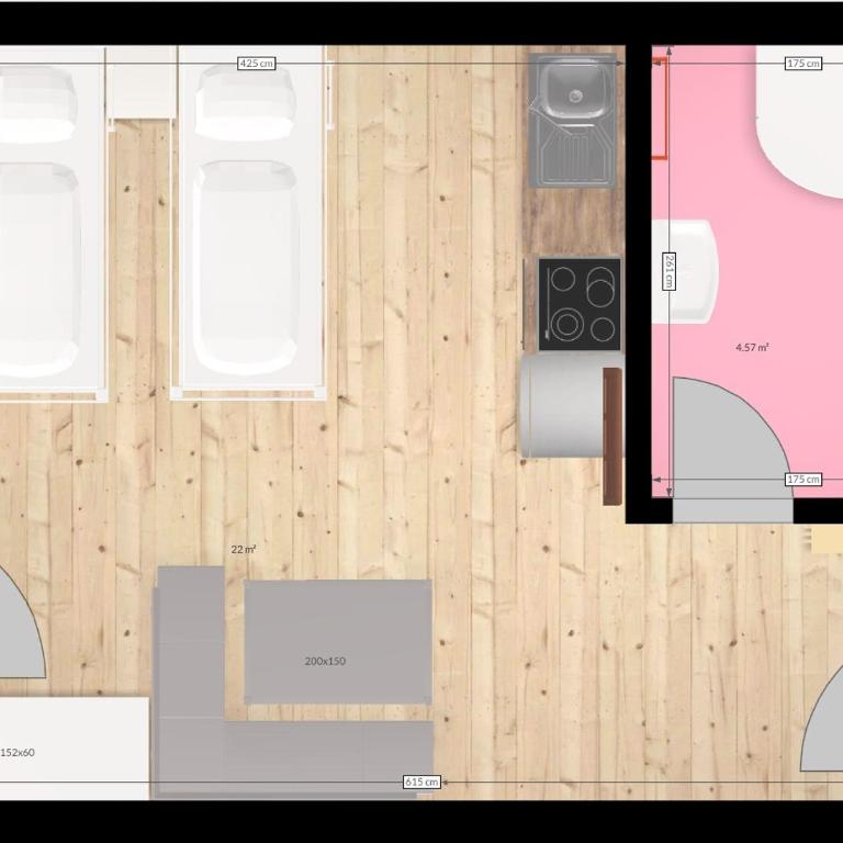 Apartments Margarethenbad - Apartment mit 1 Schlafzimmer, Balkon und Bergblick - 1
