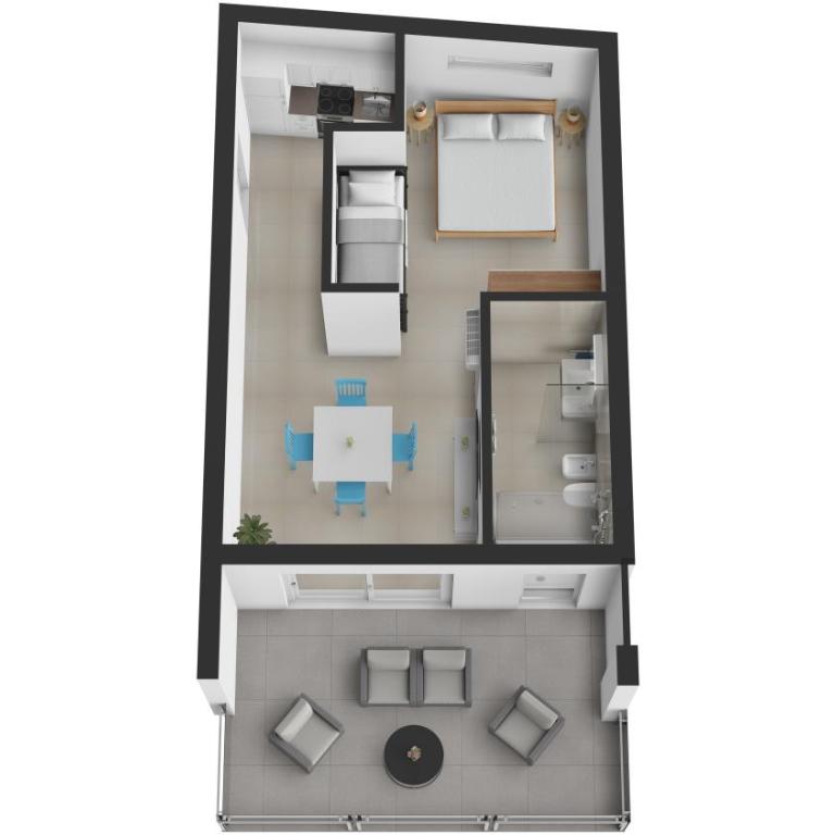 Residence Dara 409, 410 - Free Parking, Terrace, Wi-Fi, Air conditioning - One-Bedroom Standard Apartment - 6