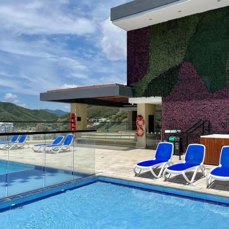 Nuevo Apto De Lujo SMART a 200m de Playa Rodadero - Apartamento de 1 dormitorio - 1