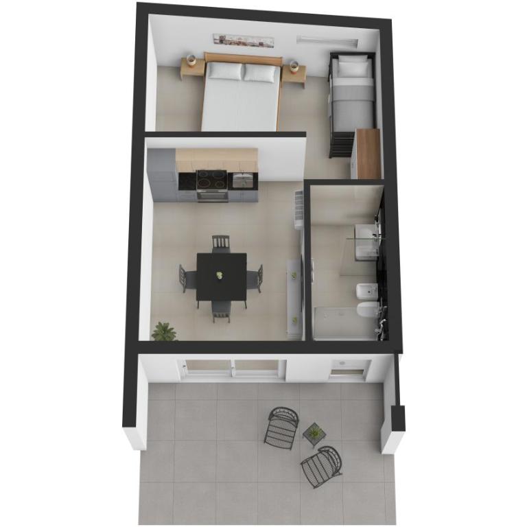 Residence Dara 309, 310 - Free Parking, Patio, Wi-Fi, Air conditioning - One-Bedroom Standard Apartment - 6