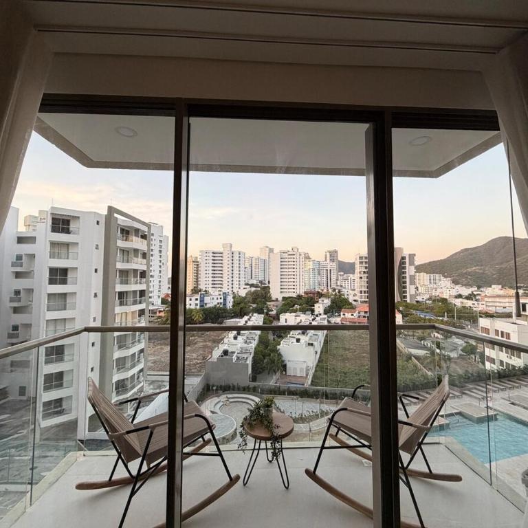 New Apartment in Santa Marta with Pools, Gym, Near the Beach and hotel Amenities - Three-Bedroom Premium Apartment with Balcony - 5