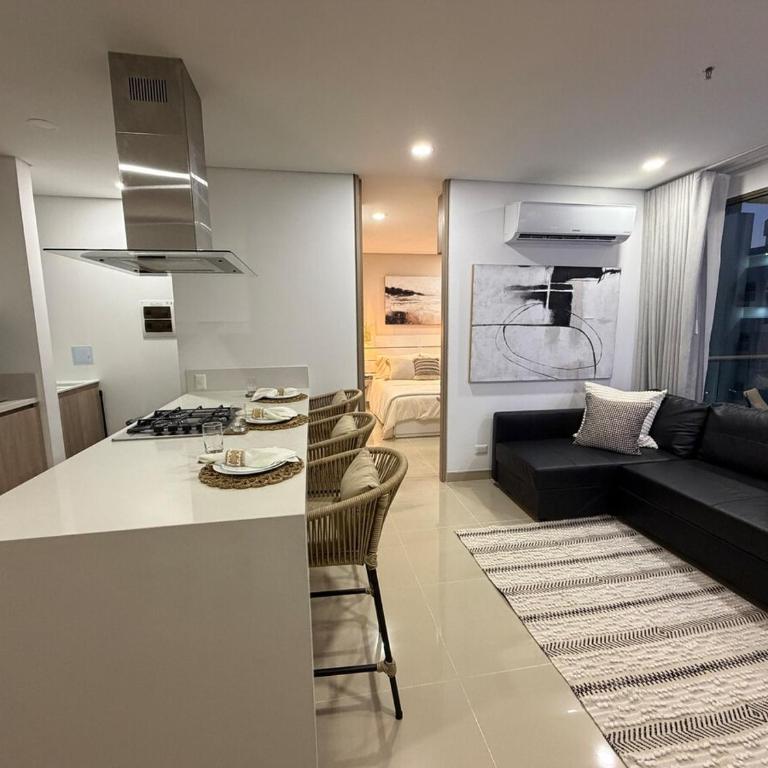 New Apartment in Santa Marta with Pools, Gym, Near the Beach and hotel Amenities - Three-Bedroom Premium Apartment with Balcony - 12