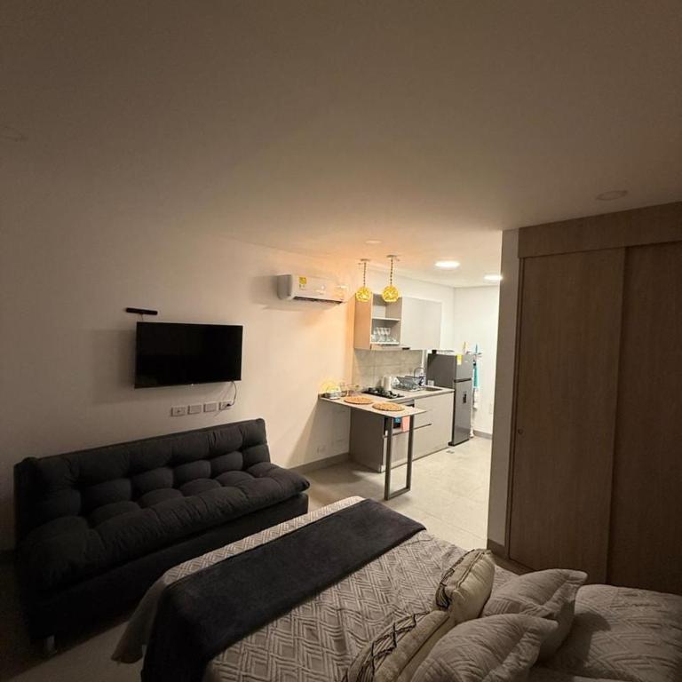 Apto Frente al Mar,Santa Marta, Piscina, Mar - One-Bedroom Apartment with Balcony and Sea View - 10