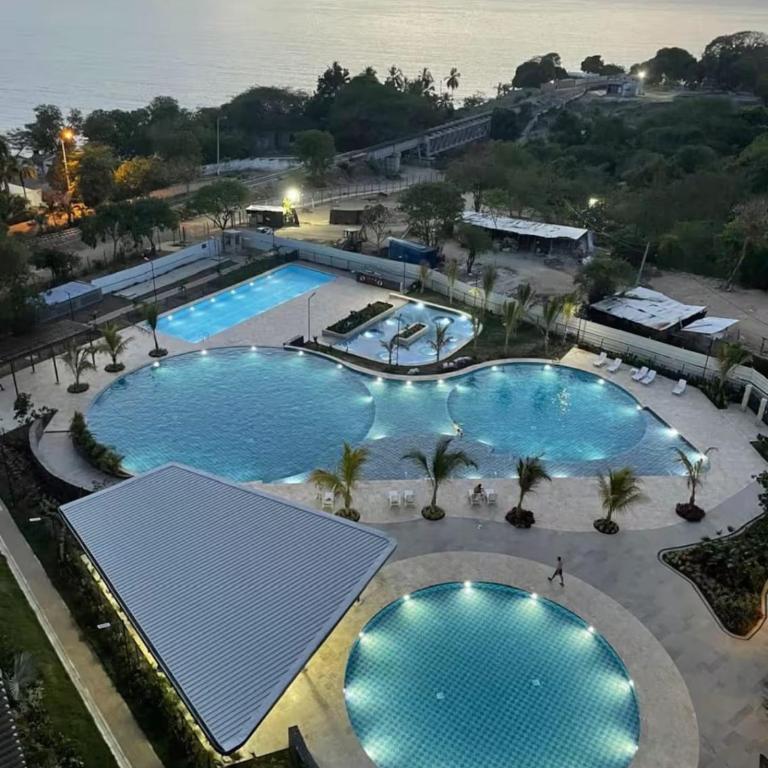 Apto Frente al Mar,Santa Marta, Piscina, Mar - One-Bedroom Apartment with Balcony and Sea View - 24