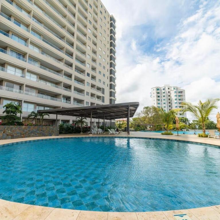 Apto Frente al Mar,Santa Marta, Piscina, Mar - One-Bedroom Apartment with Balcony and Sea View - 27
