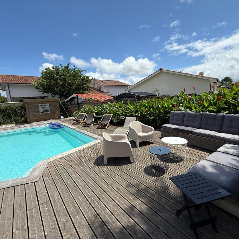 Biscarrosse: Maison 5 chambres avec piscine privée - FR-1-521-258 - Maison de Vacances - 1