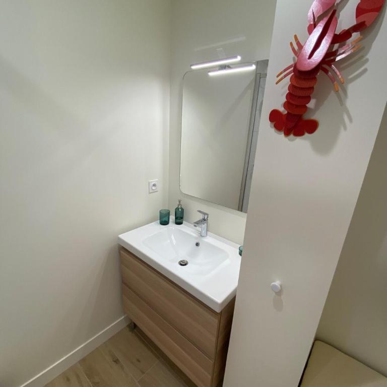 Superbe T2cabine vue mer accès direct plage Benoît - Two-Bedroom Apartment - 15