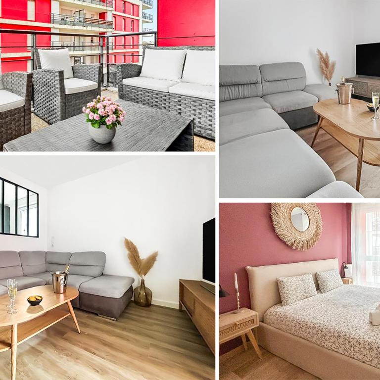 T3 moderne, balcon, parking, proche centre ville - Two-Bedroom Apartment with Terrace - 2