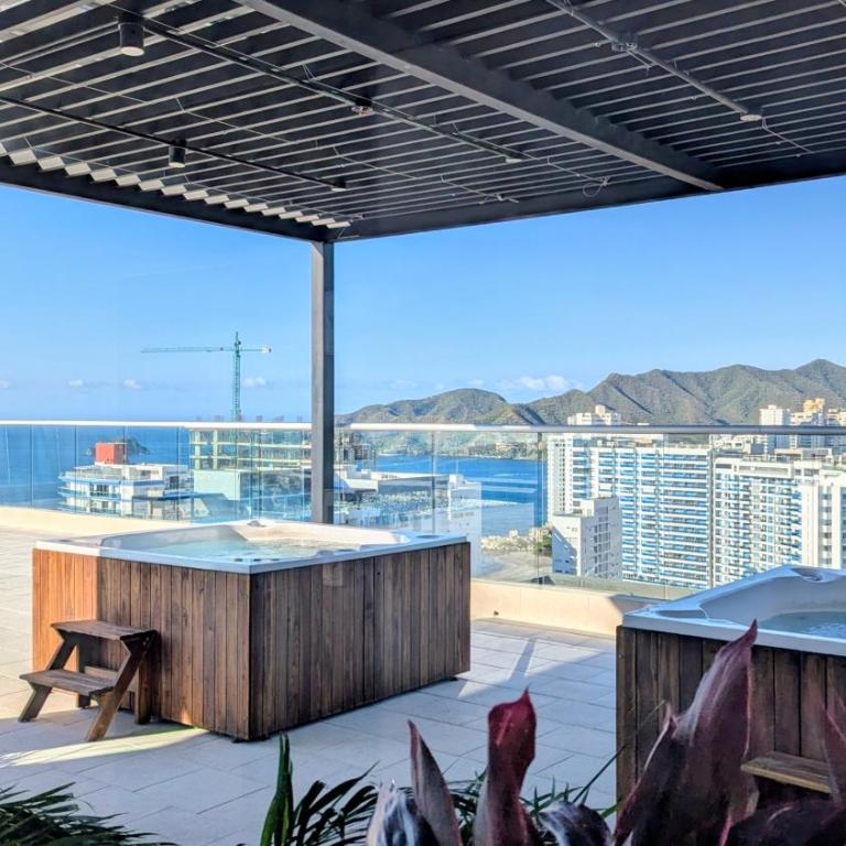 Vista al mar en Salguero Sunset Piscina 6 personas 1606 - Two-Room Apartment - 2