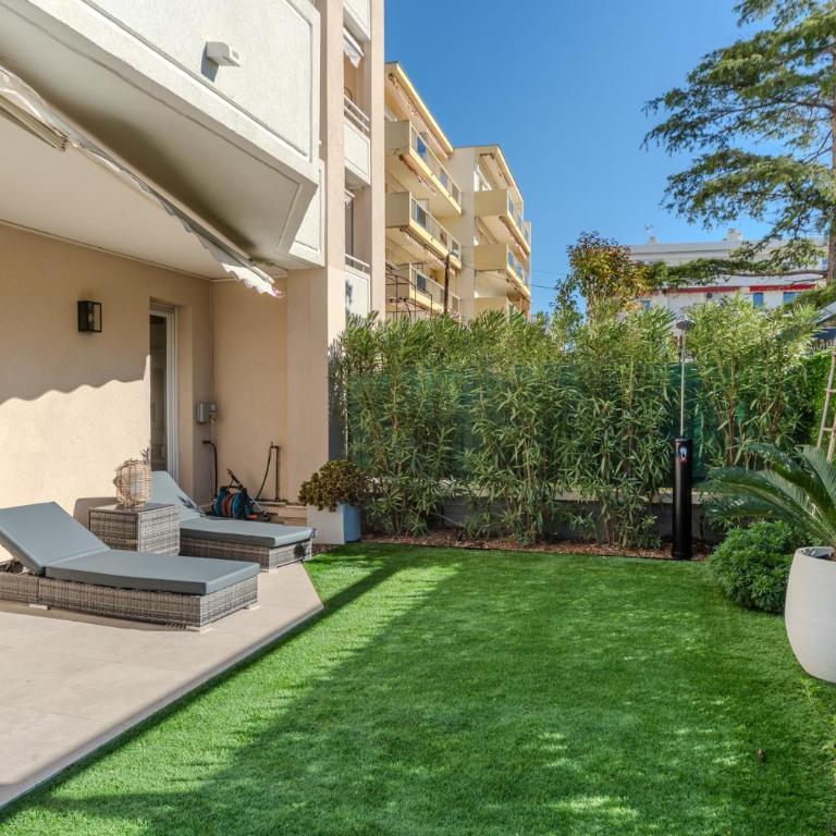 Cannes proche Croisette et plages - 2 pièces avec terrasse, jardin privé et parking - Appartement 1 Chambre avec Jardin - 11