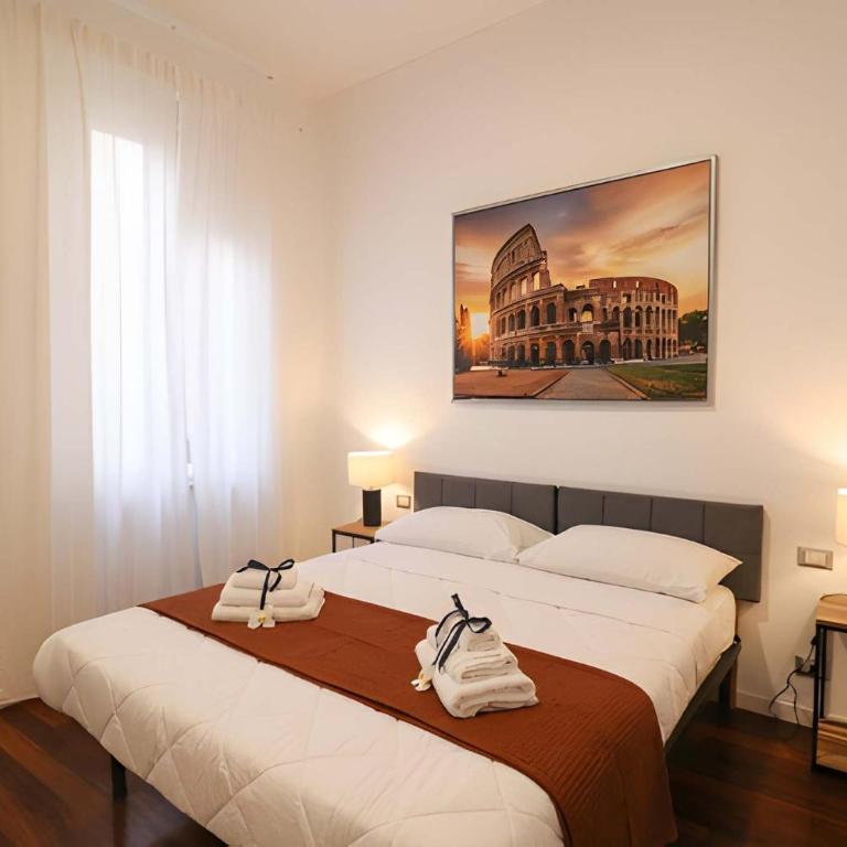 Deluxe Vatican Chic Home - 2min Vatican & Metro 2min - AC, Wifi - Appartamento con 2 Camere da Letto - 2