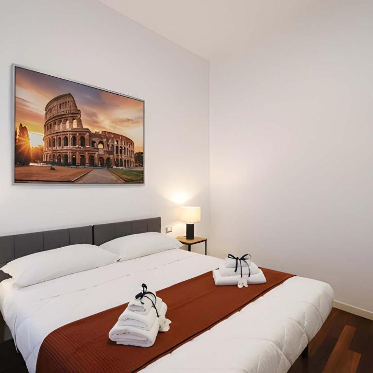 Deluxe Vatican Chic Home - 2min Vatican & Metro 2min - AC, Wifi - Appartamento con 2 Camere da Letto - 9