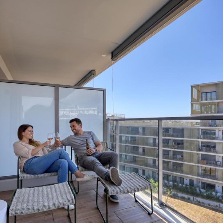 Les Lumières du Cinquième , 2 chambres , clim , wifi , Cap3000 à pied , parking - Appartement 2 Chambres - 6
