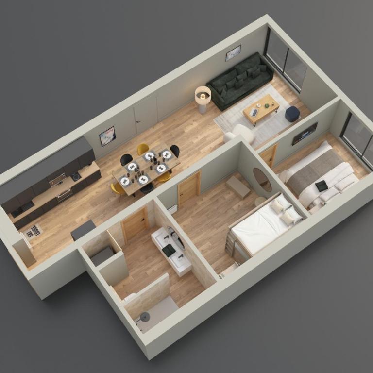 COSY SPACIEUX 6 pers Ax Thermes Centre Parking - Appartement - 14