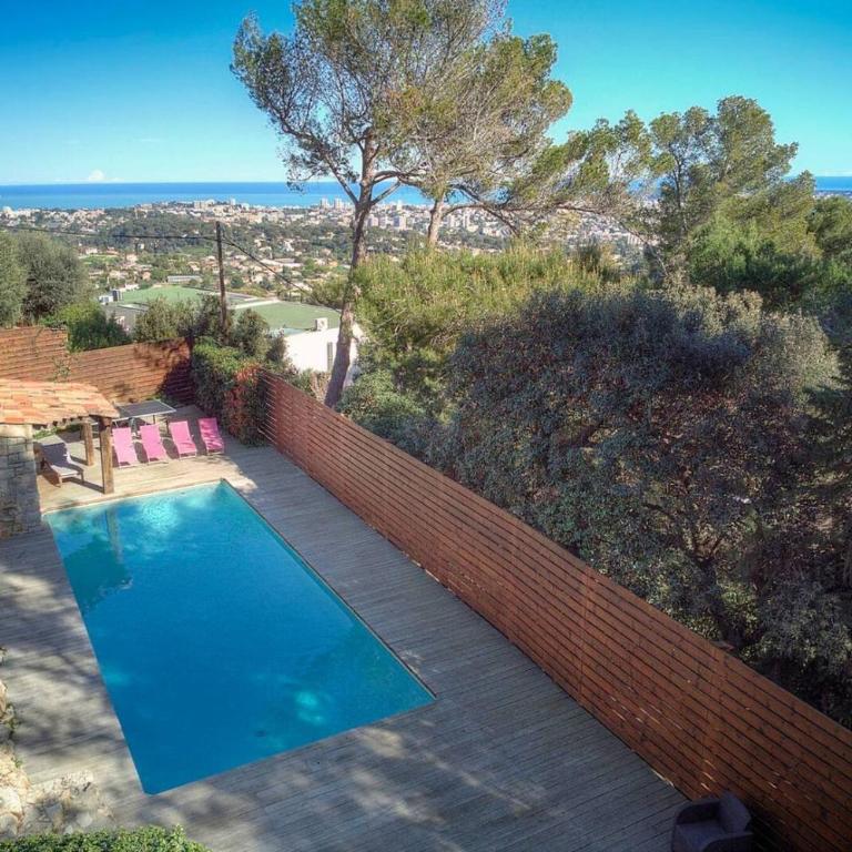 FRGK Villa Le Petit Bois Panoramic View, Lush Garden Ultra-Fast Wi-Fi near Cannes - Villa - Vue sur Mer - 42