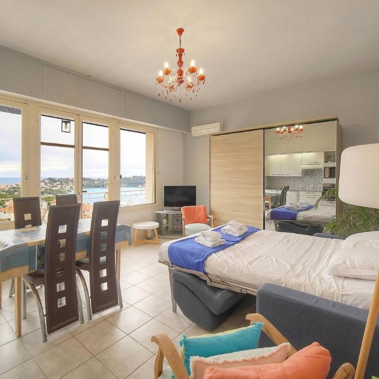 FRGK ' Vue mer imprenable Villefranche' - Appartement 1 Chambre - Vue sur Mer - 5