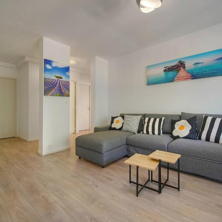 FRGK 2BDR Stanislas Apartment Terrace, Central Cannes AC & ULTRA FAST Wi-Fi - Apartment mit 2 Schlafzimmern mit Balkon und Terrasse - 15
