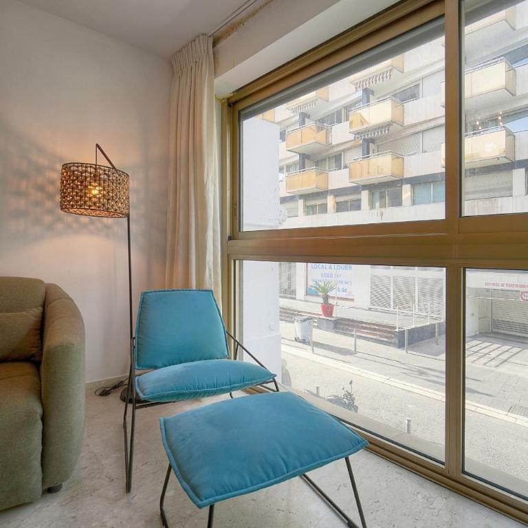 FRGK Massenet 'Blue Riviera' Studio Modern Comfort 1 min from Promenade des Anglais - Appartement 1 Chambre - Côté Mer - 17