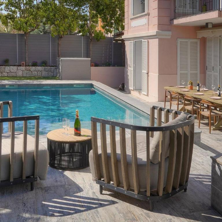 FRGK 'La Cote d'Azur Villa Private Pool, AC Ultra-Fast Wi-Fi' - Villa avec Piscine Privée - 62