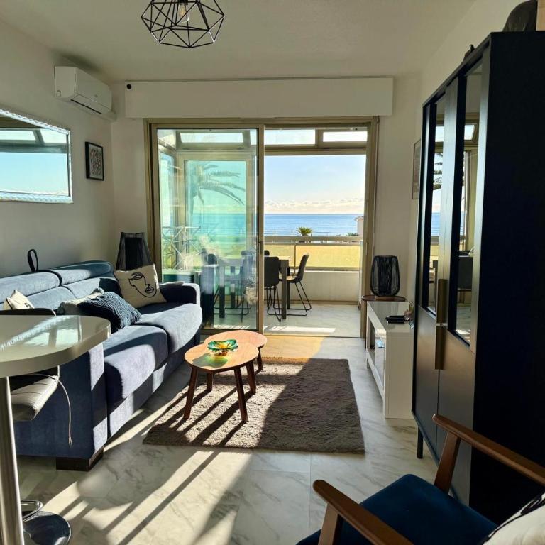 Studio Front de Mer - Vue Panoramique - Parking Privé - Clim & Plage - Studio mit Meerblick - 11