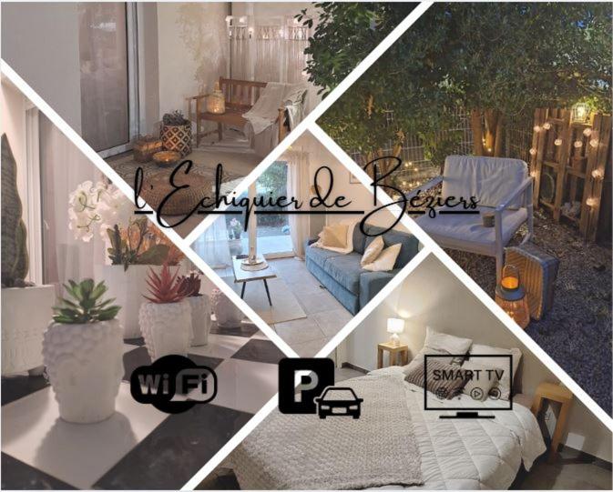 L'échiquier de Béziers - T2 déco soigné - Belle terrasse -Parking - Wifi - Appartement 1 Chambre - 1