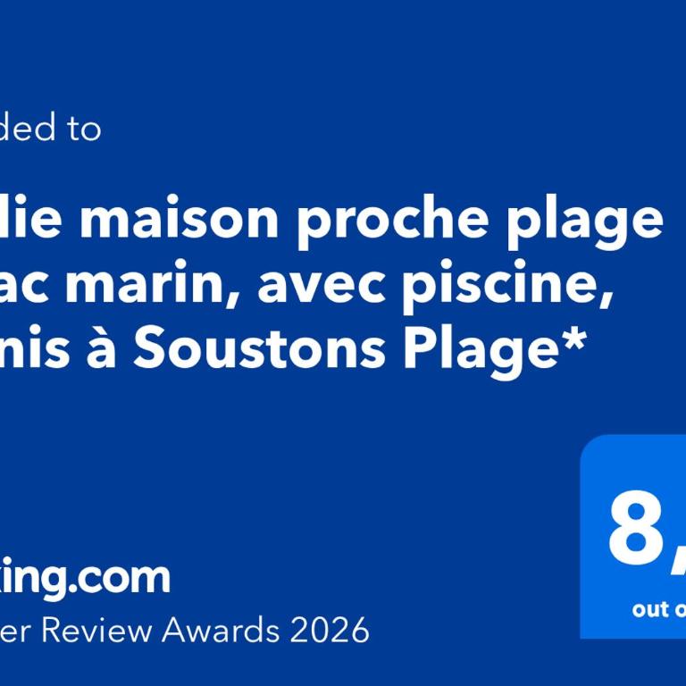 *Jolie maison proche plage et lac marin, avec piscine, tennis à Soustons Plage* - Maison 1 Chambre - 11