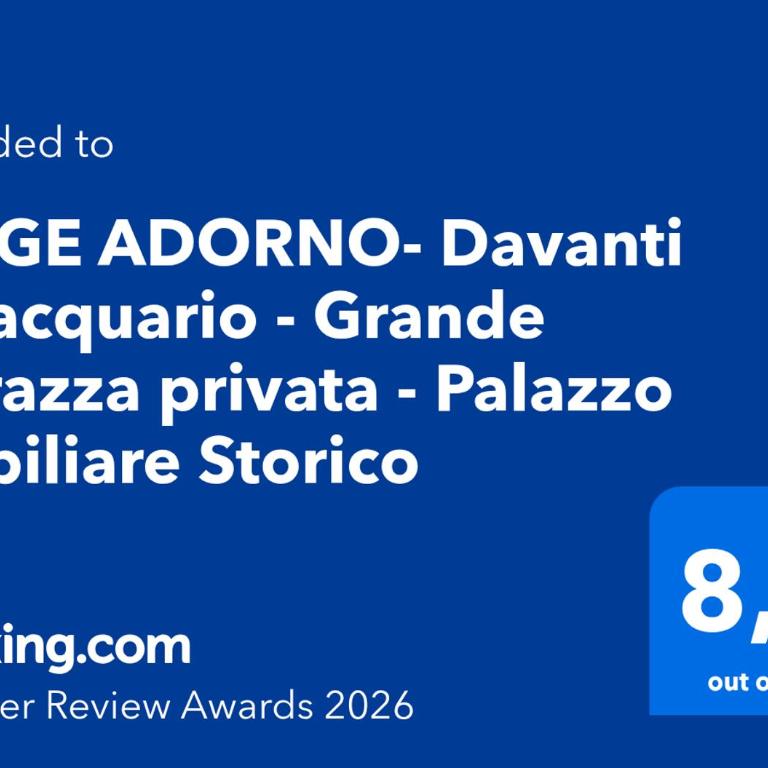DOGE ADORNO- Davanti all'acquario - Grande terrazza privata - Palazzo Nobiliare Storico - Two-Bedroom Apartment - 5