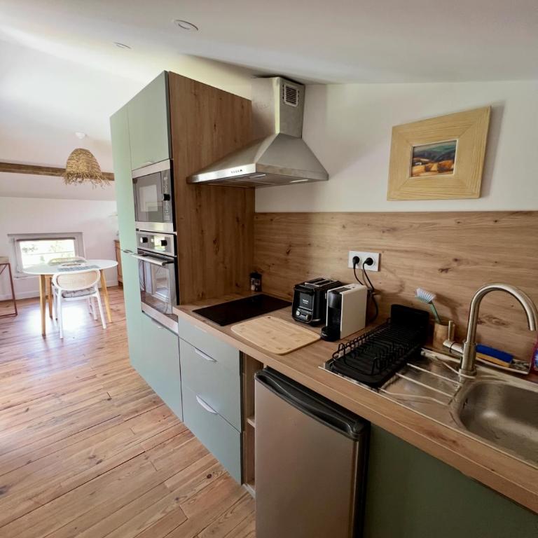 Le Carré Vert - superbe T2 au coeur de Mougins, clim, parking privé, piscine privative sur réservation - Appartement 1 Chambre - 6