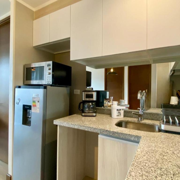 Elegante dpto en el centro, Alta Vista - Two-Bedroom Deluxe Apartment with Balcony - 17