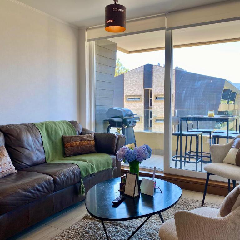 Elegante dpto en el centro, Alta Vista - Two-Bedroom Deluxe Apartment with Balcony - 15