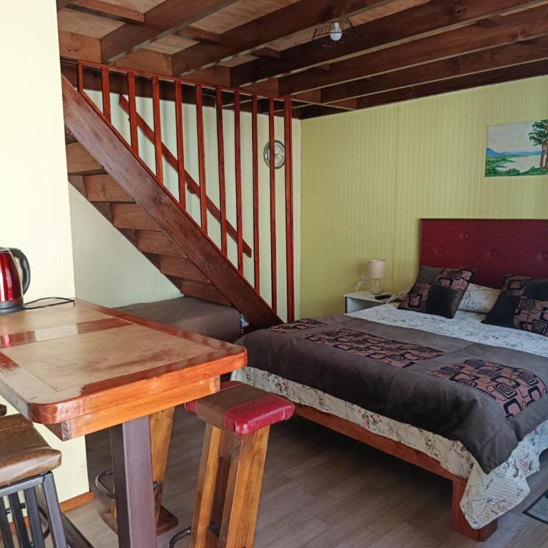 Cabaña interior con estacionamiento 4P Temuco - Two-Bedroom Apartment - 4