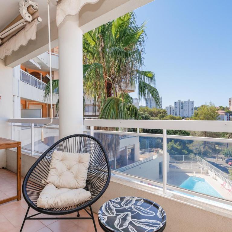 Appartement Grand Balcon Sud avec Piscine proche Cannes - Appartement 1 Chambre - 2