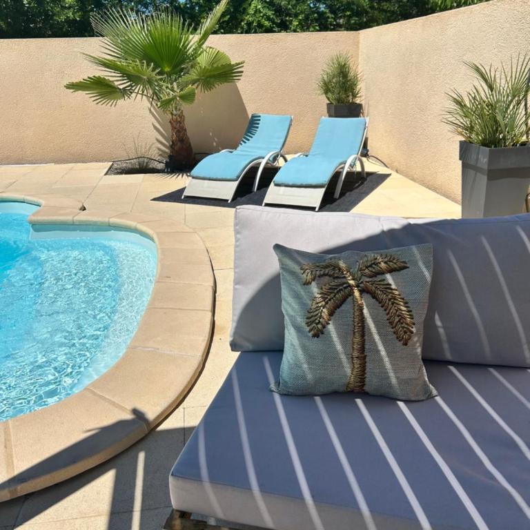 Les hirondelles Piscine privée climatisation billard calme 4 lits - Villa con piscina privada - 7
