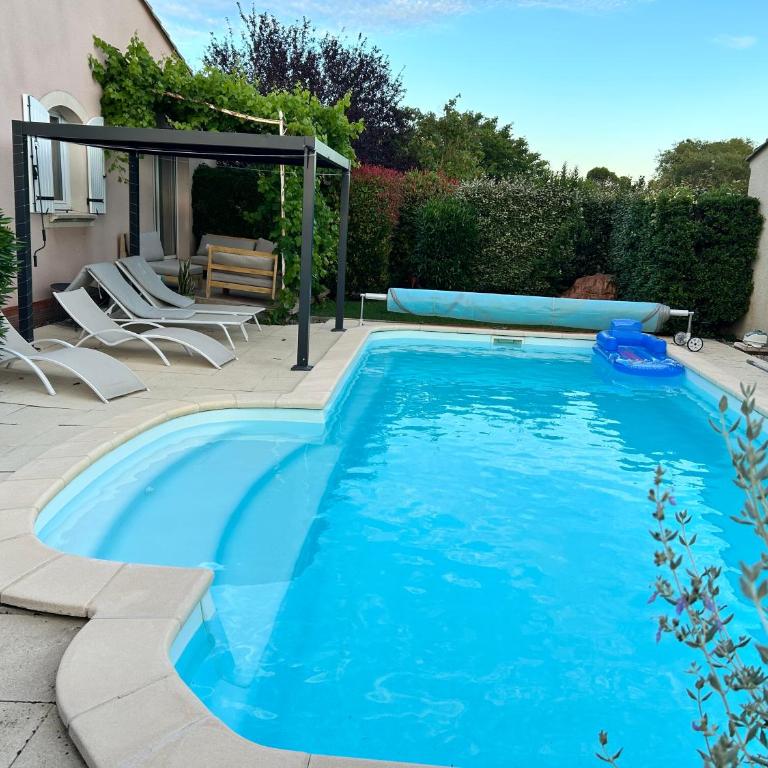 Les hirondelles Piscine privée climatisation billard calme 4 lits - Villa con piscina privada - 19