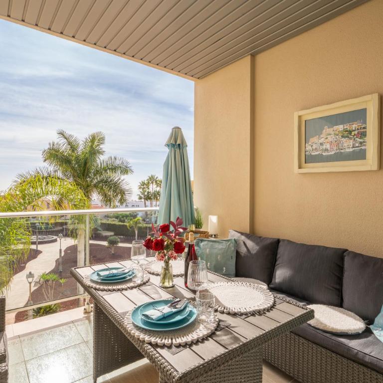 La Vista del Mar Luxury Apartment- Terrace & Pool, Golf del Sur - Apartamento 1 dormitorio con vistas al mar y terraza - 25