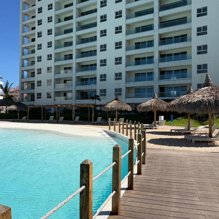 Fantástico Depa en BLUU con PLAYA ARTIFICIAL - Turquesa 208 - - Apartamento de 2 dormitorios - 31