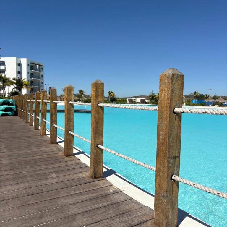 Fantástico Depa en BLUU con PLAYA ARTIFICIAL - Turquesa 208 - - Apartamento de 2 dormitorios - 34