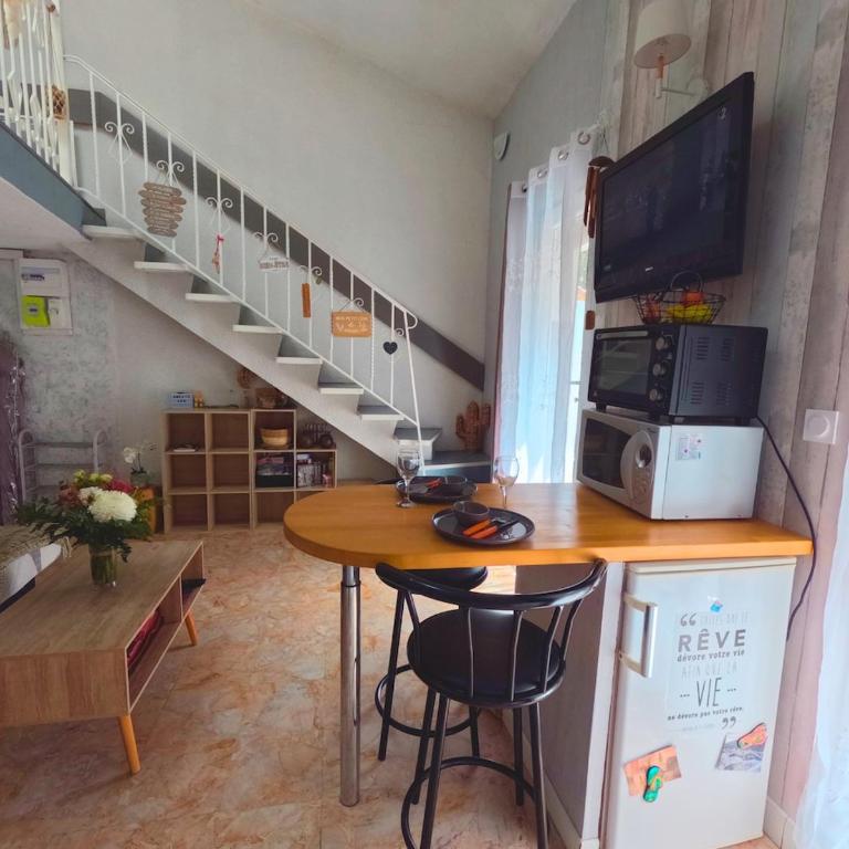 COCON DUPLEX-TERRASSE, L'Amélie d'Élo - Appartement 1 Chambre - Vue sur Jardin - 7