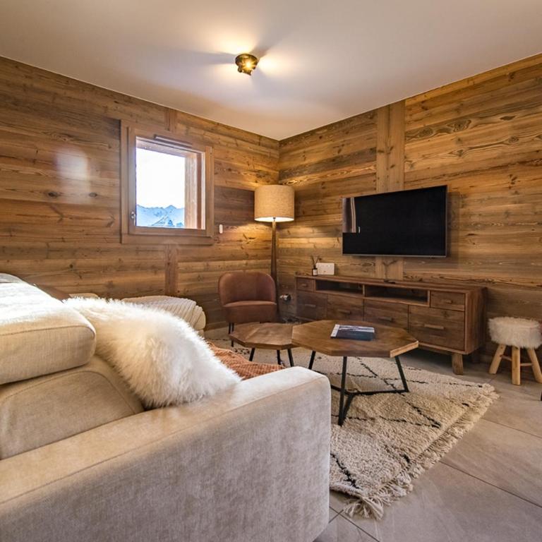Appartement Haut de Gamme neuf avec terrasse de 60m2 plein sud avec Jacuzzi - 8 personnes - App 101 - Appartement 3 Chambres Premium avec Balcon - 5