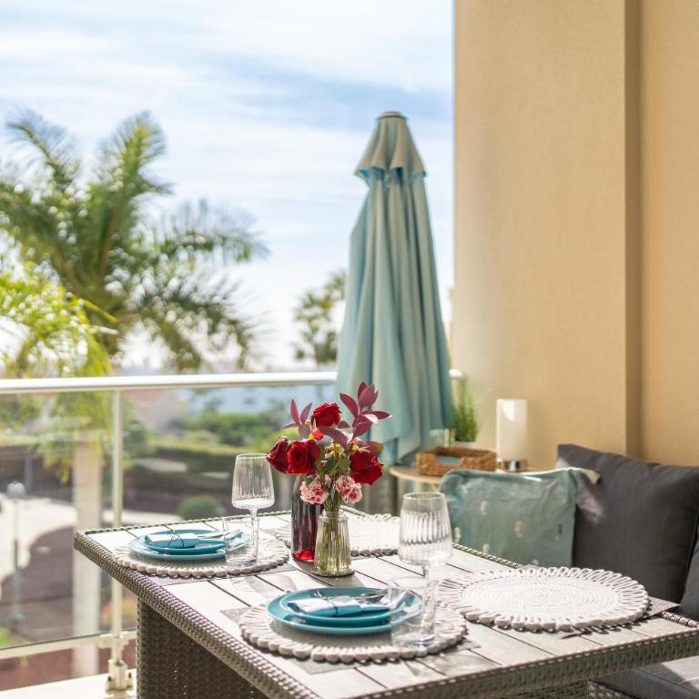 La Vista del Mar Luxury Apartment- Terrace & Pool, Golf del Sur - Apartamento 1 dormitorio con vistas al mar y terraza - 4