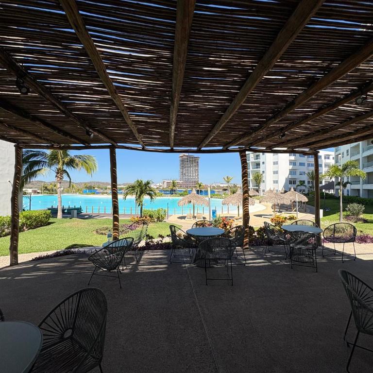 Fantástico Depa en BLUU con PLAYA ARTIFICIAL - Turquesa 208 - - Apartamento de 2 dormitorios - 36